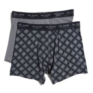 Ted Baker S Multicolored Gray Navy Blue Boxer Briefs